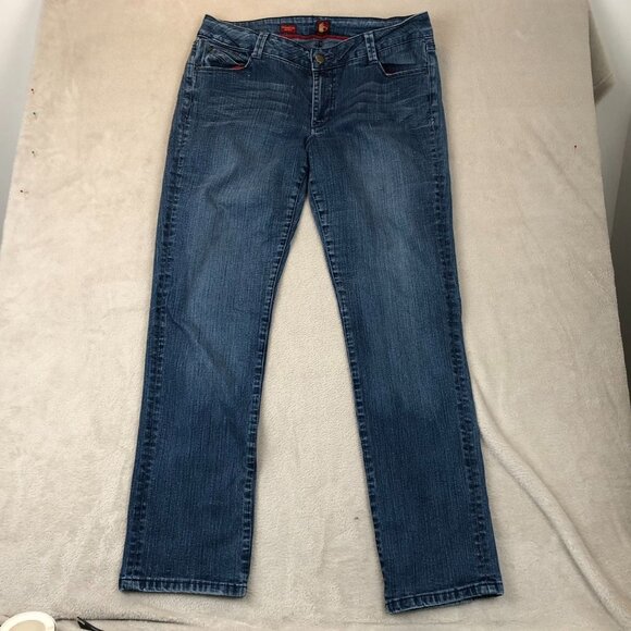 Vintage Sasson Women's Jeans Size 14 36x30 Straight Leg Hustle Blue Classic - Picture 16 of 16